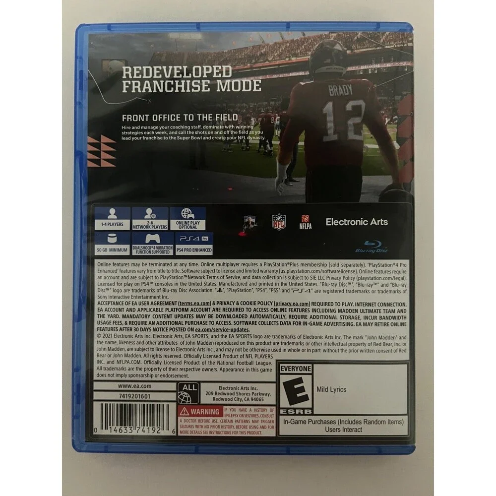 Playstation 4 Madden '22 Game Rated E